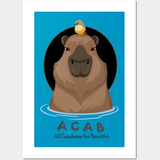 ACAB - All Capybaras Are Beautiful Posters and Art